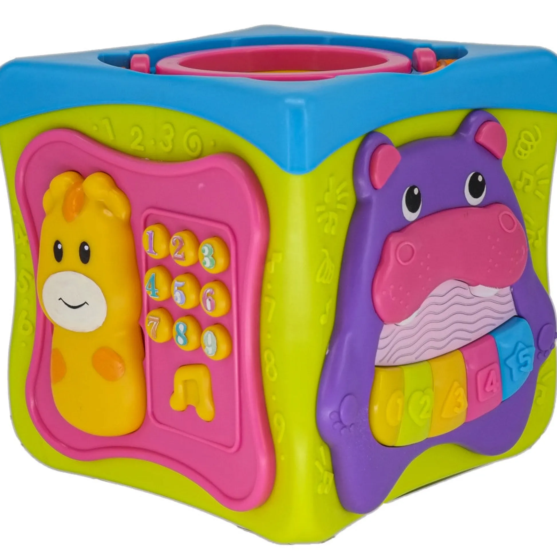 Flat River Group Kiddieland Light & Sound Activity Cube - Music & Animal Play Center* Preschool Education Toys & Activities