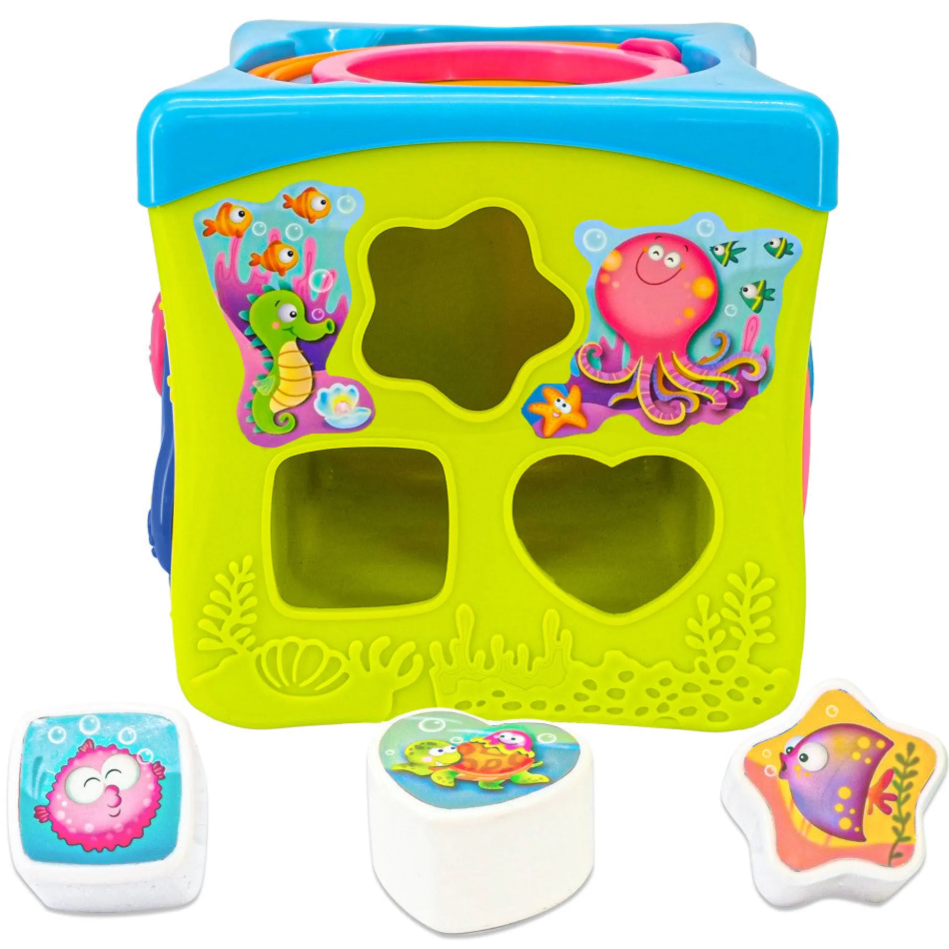 Flat River Group Kiddieland Light & Sound Activity Cube - Music & Animal Play Center* Preschool Education Toys & Activities