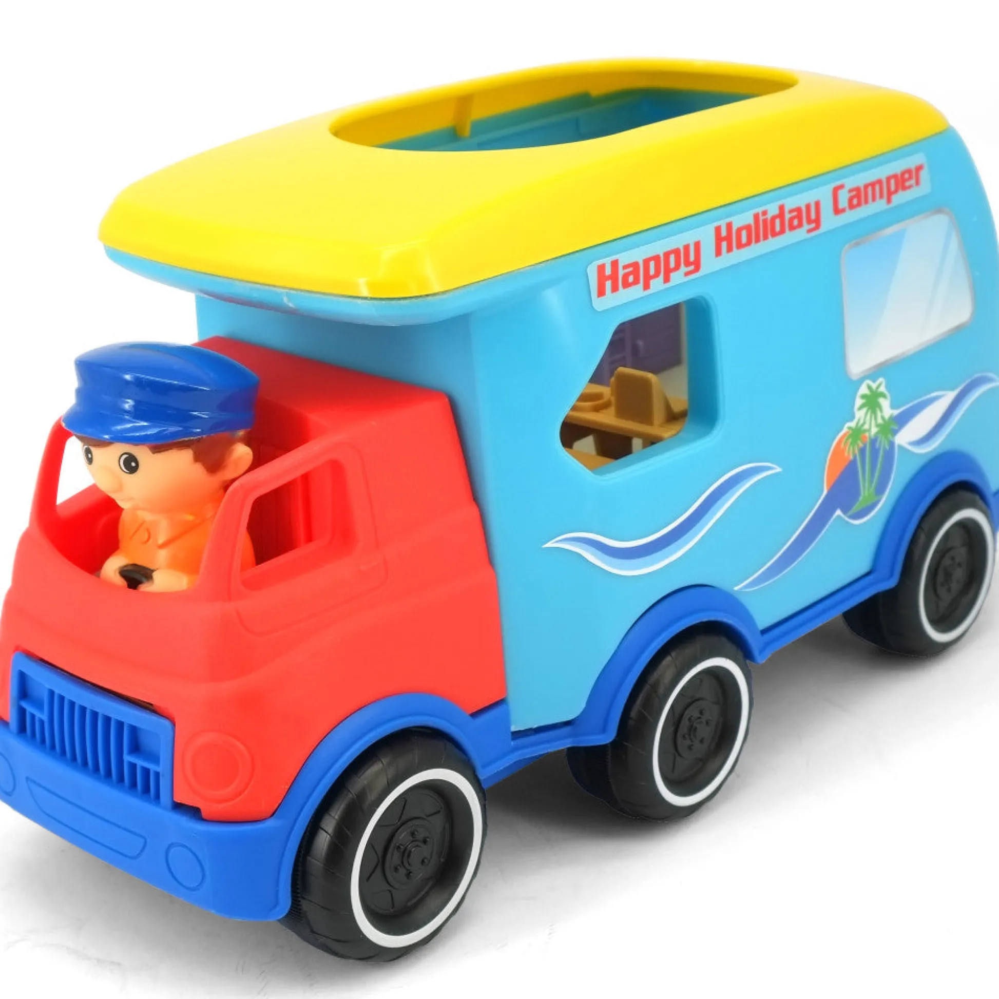 Flat River Group Kiddieland Light & Sound Motorized Happy Camper Toy Vehicle* Preschool Vehicles|Preschool Education Toys & Activities