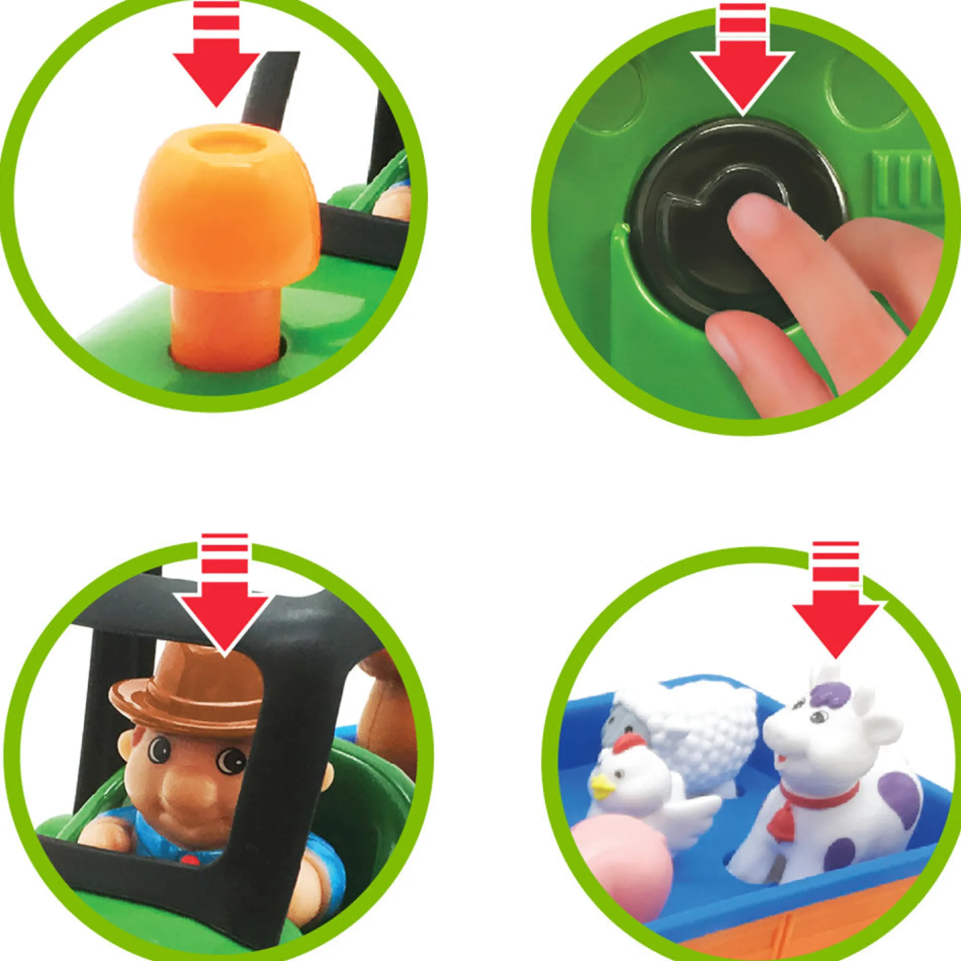 Flat River Group Kiddieland Light N' Sound Farm Tractor Playset with Animals* Preschool Vehicles|Preschool Education Toys & Activities