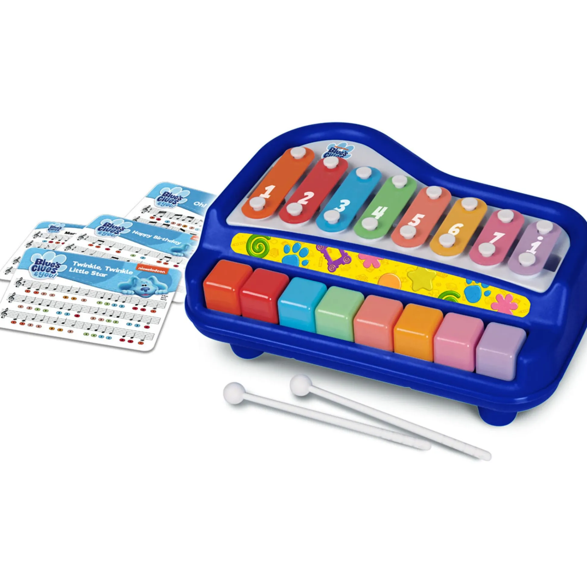 Flat River Group Kidz Toyz Blue's Clues Play Along Piano and Xylophone* Preschool Education Toys & Activities