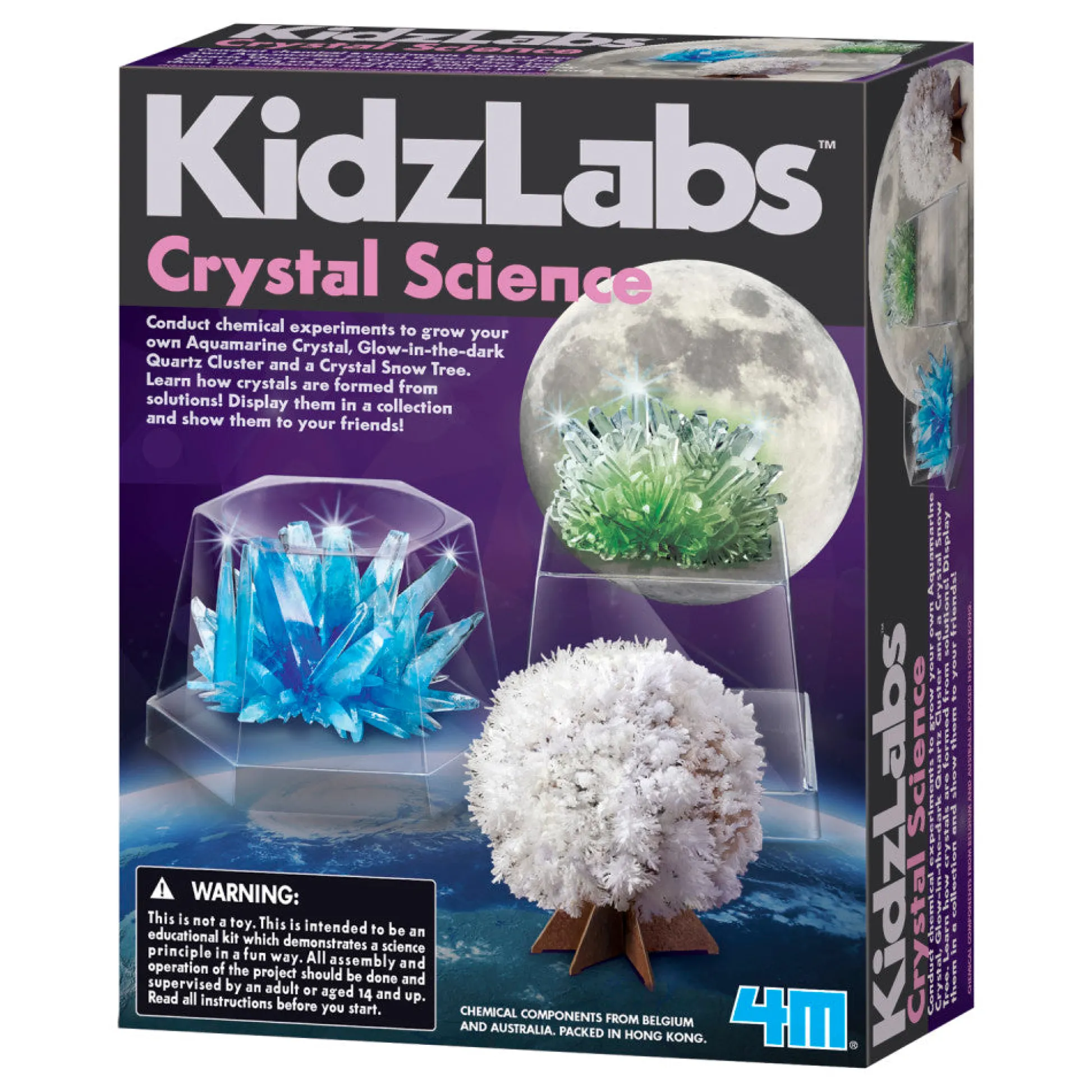 Flat River Group KidzLabs 4M Crystal Science Educational Kit - Grow Your Own Crystals* Science & Discovery