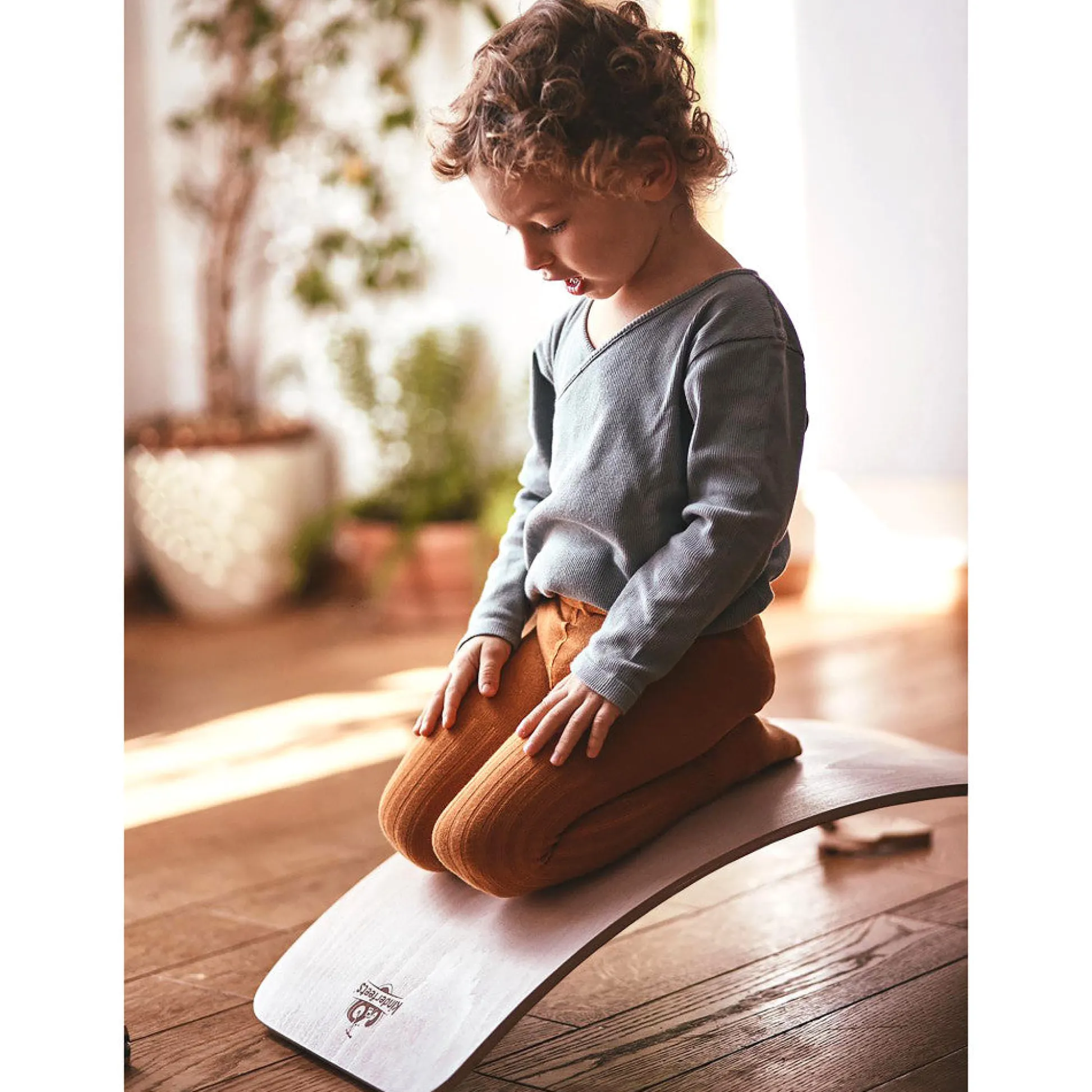 Flat River Group Kinderfeets Kinderboard Lite - Versatile Wooden Balance Board for Toddlers* Preschool Building Sets & Blocks|Preschool Education Toys & Activities