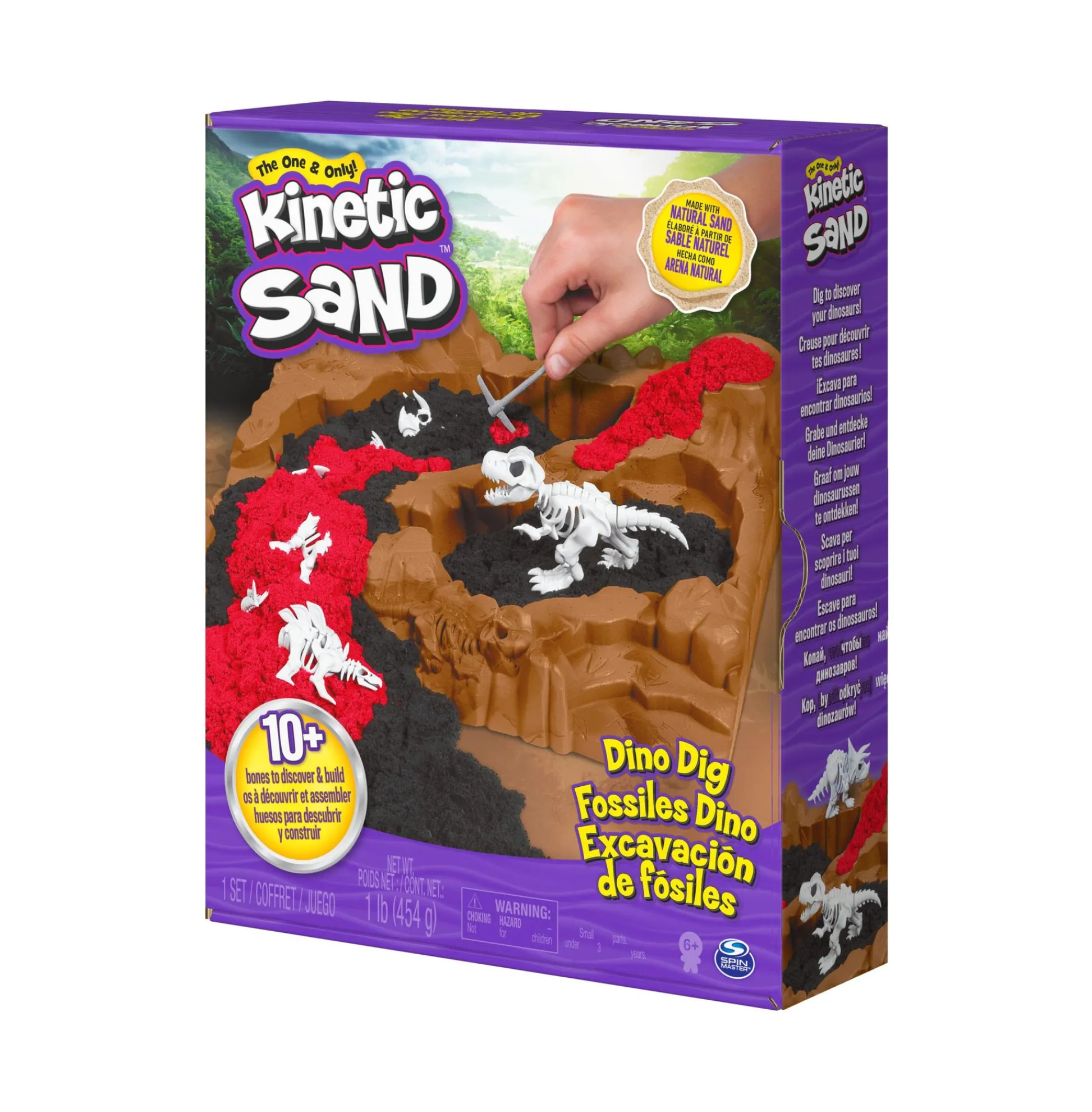 Macy's - Supplier Kinetic Sand - Dino Dig Playset - Excavation Adventure* Clay, Dough & Sand Art