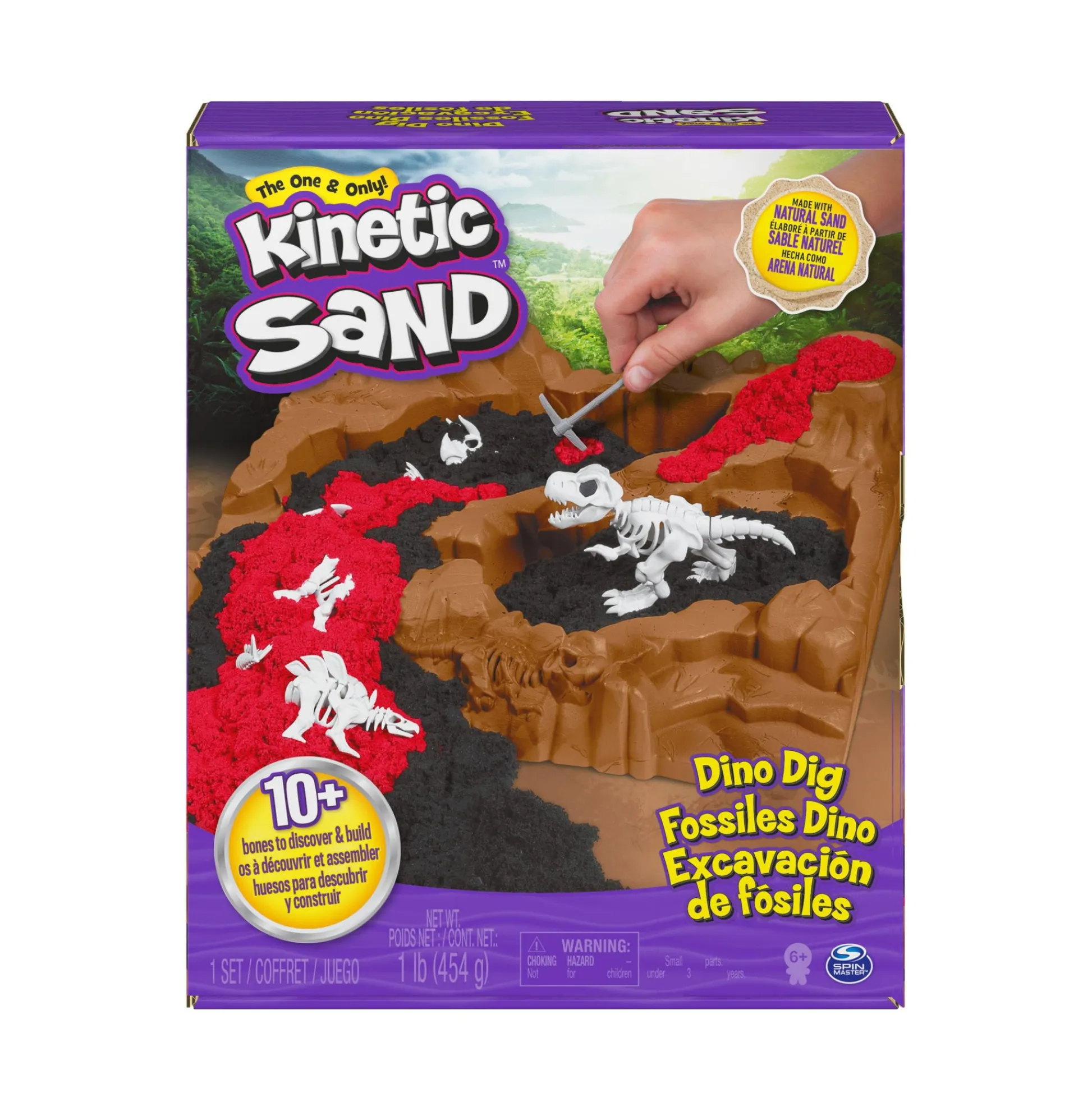 Macy's - Supplier Kinetic Sand - Dino Dig Playset - Excavation Adventure* Clay, Dough & Sand Art