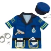 Flat River Group Klein 7pc PRO Police Costume Set - Blue & Yellow - Kids Ages 3+* Dress Up & Accessories|Dress Up