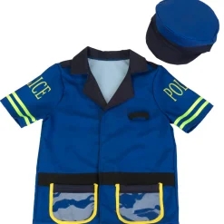 Flat River Group Klein 7pc PRO Police Costume Set - Blue & Yellow - Kids Ages 3+* Dress Up & Accessories|Dress Up