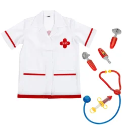 Flat River Group Klein 6-Piece PRO Doctor Costume Set - White & Red - Kids Ages 3+* Dress Up & Accessories|Dress Up