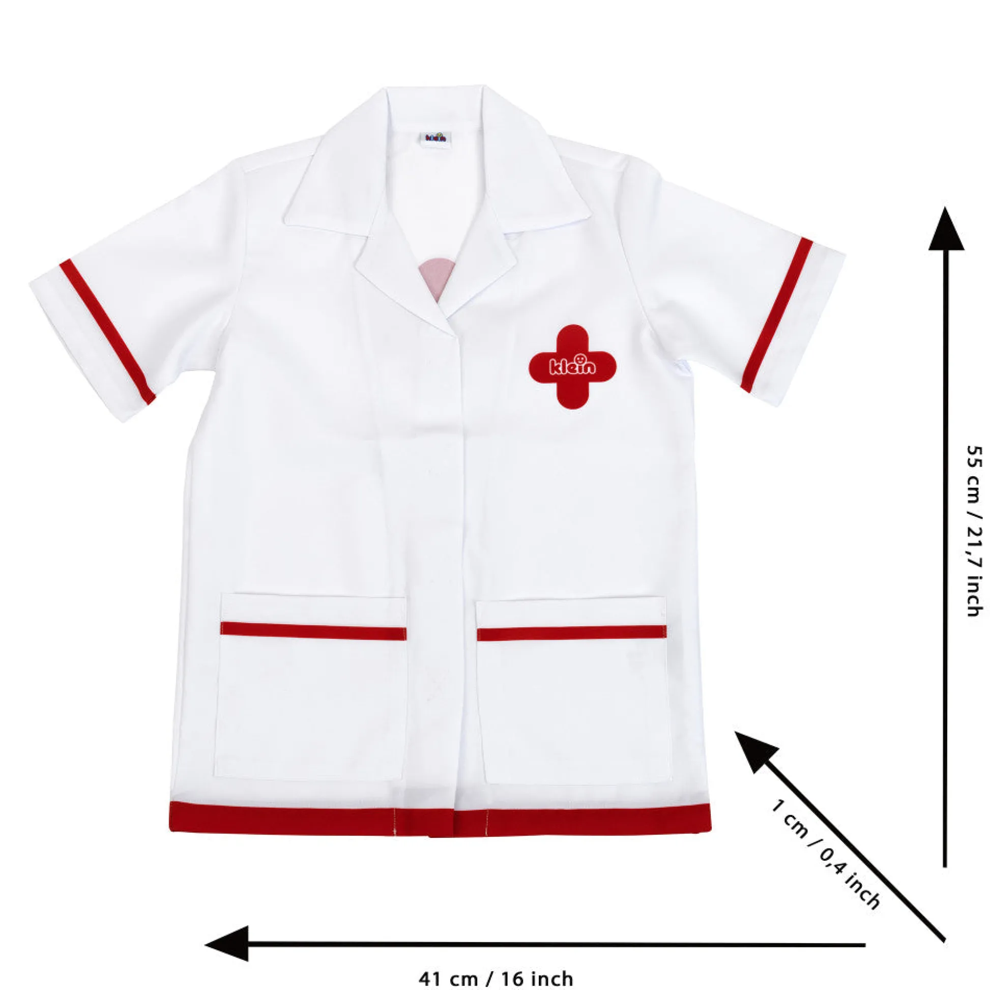 Flat River Group Klein 6-Piece PRO Doctor Costume Set - White & Red - Kids Ages 3+* Dress Up & Accessories|Dress Up