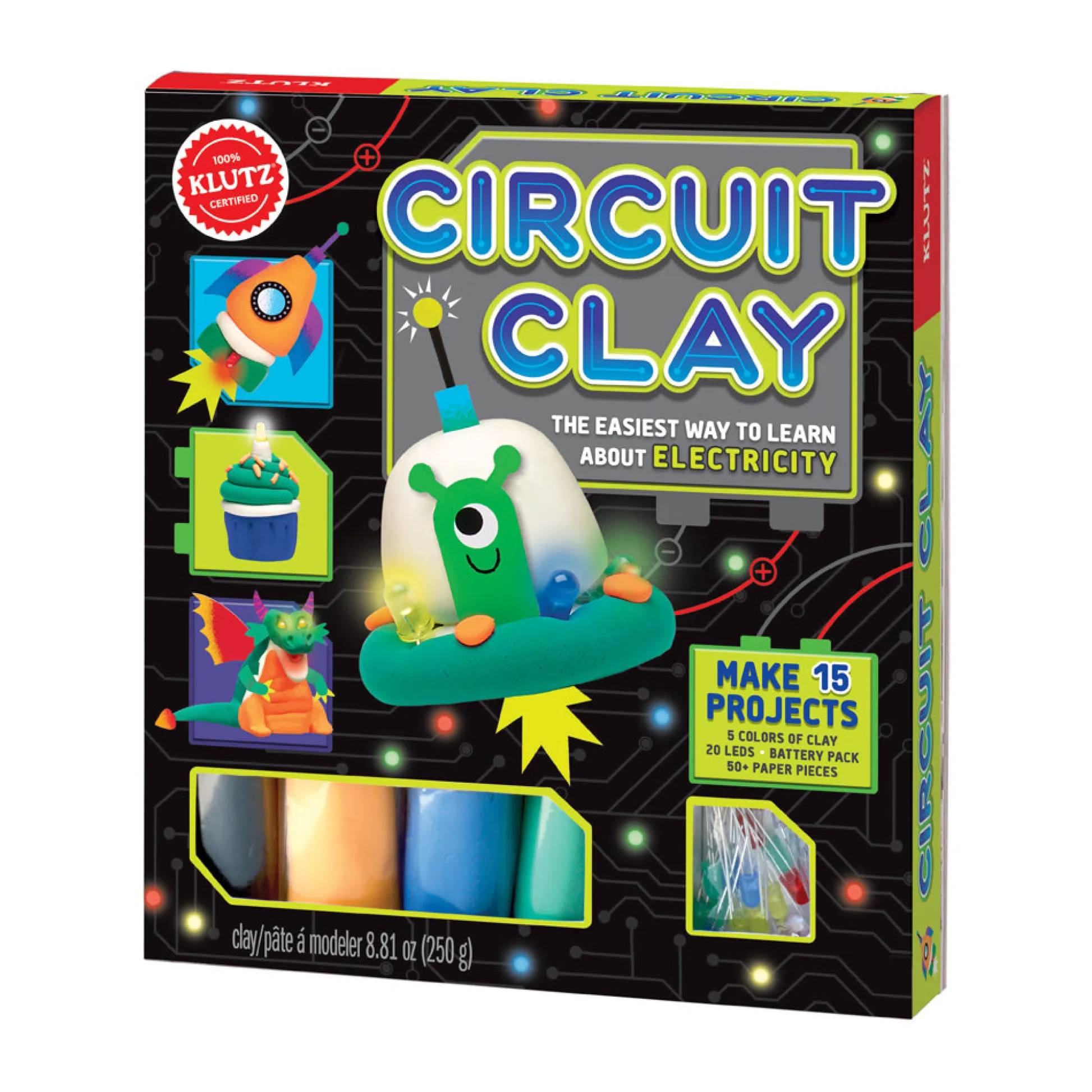 AreYouGame Klutz Circuit Clay Science Kit - Art and Craft Kit* Clay, Dough & Sand Art