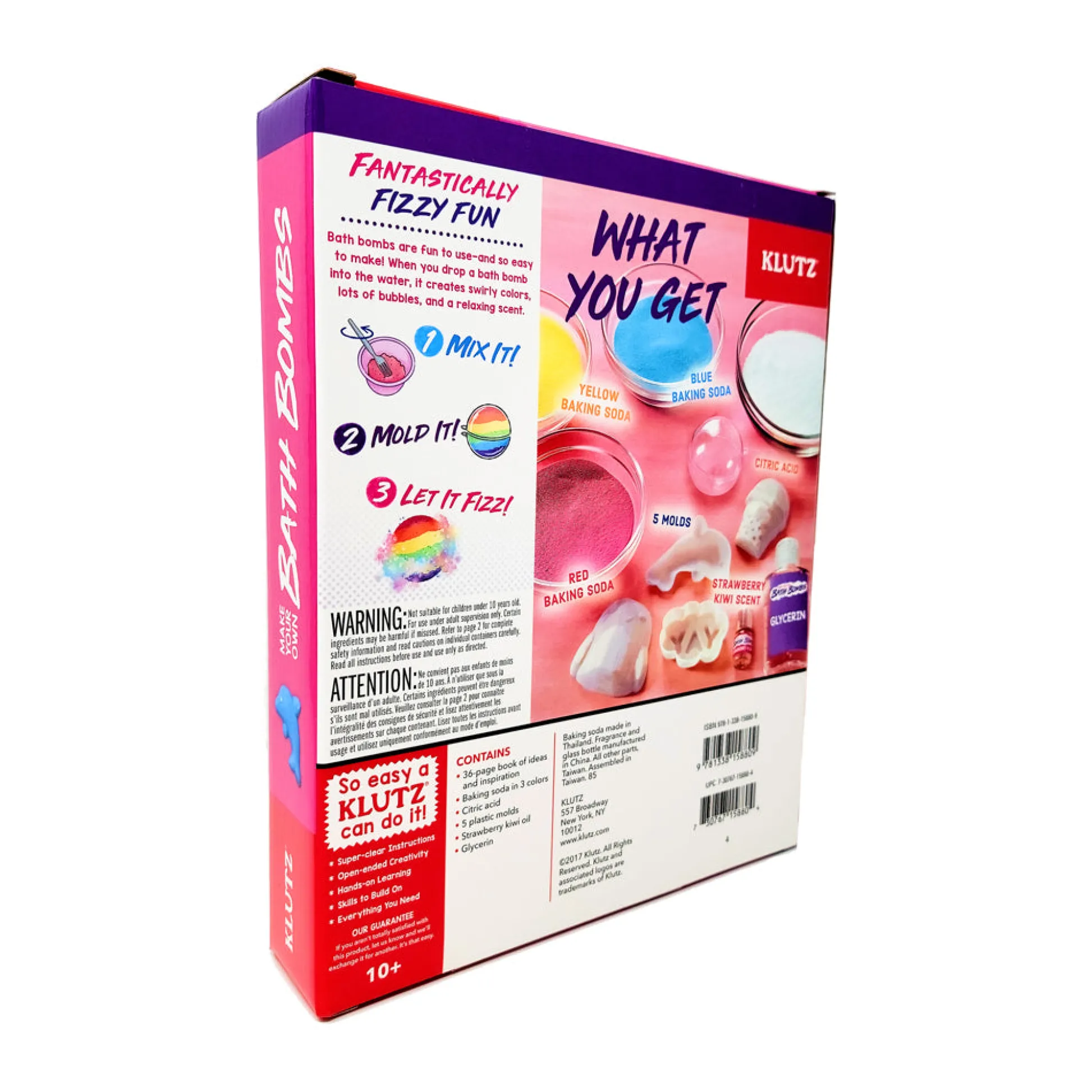 AreYouGame Klutz DIY Bath Bomb Creation Kit - Colorful Fizzing Bath Bombs* Crafts & Activities