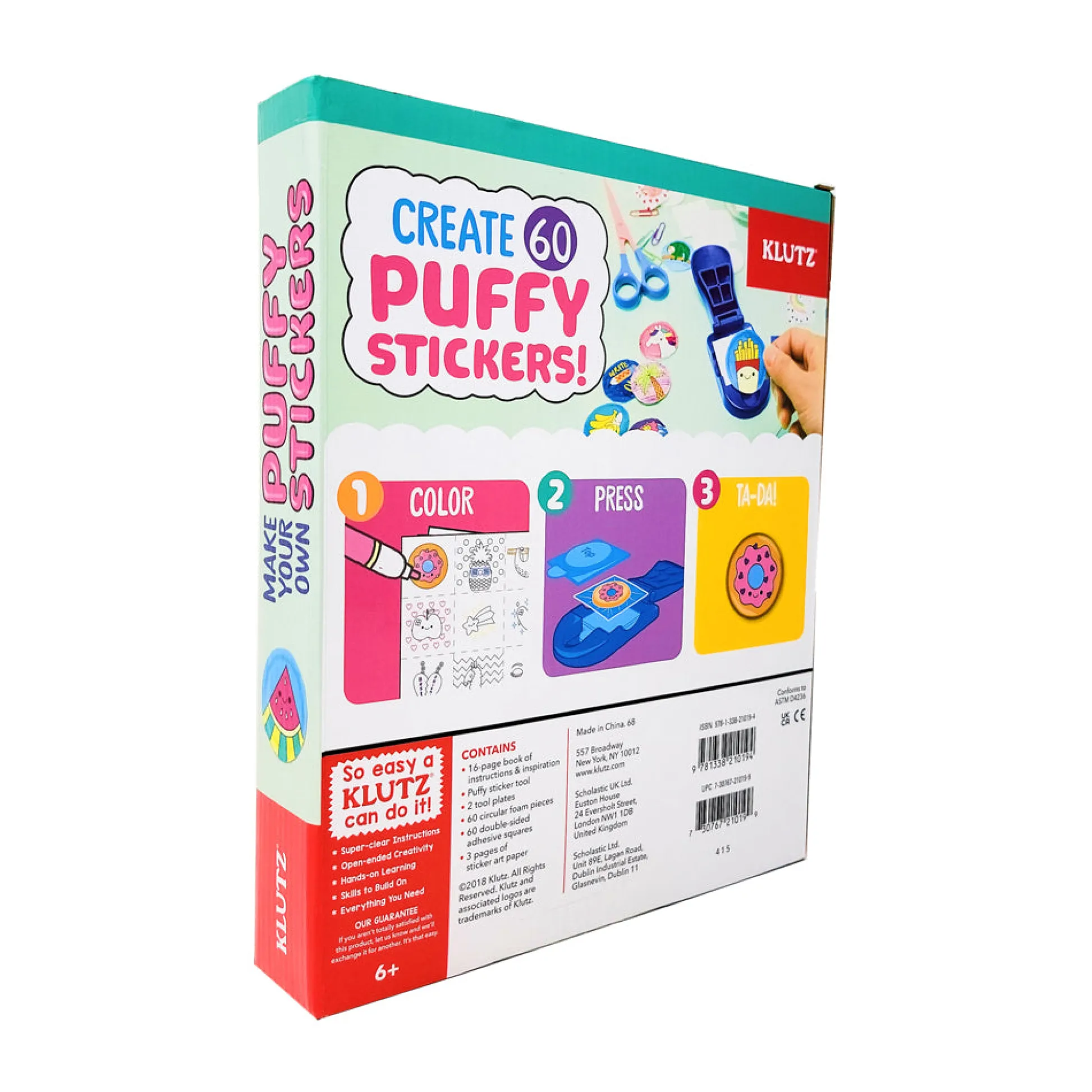 AreYouGame Klutz DIY Puffy Stickers Creation Kit for Kids* Crafts & Activities