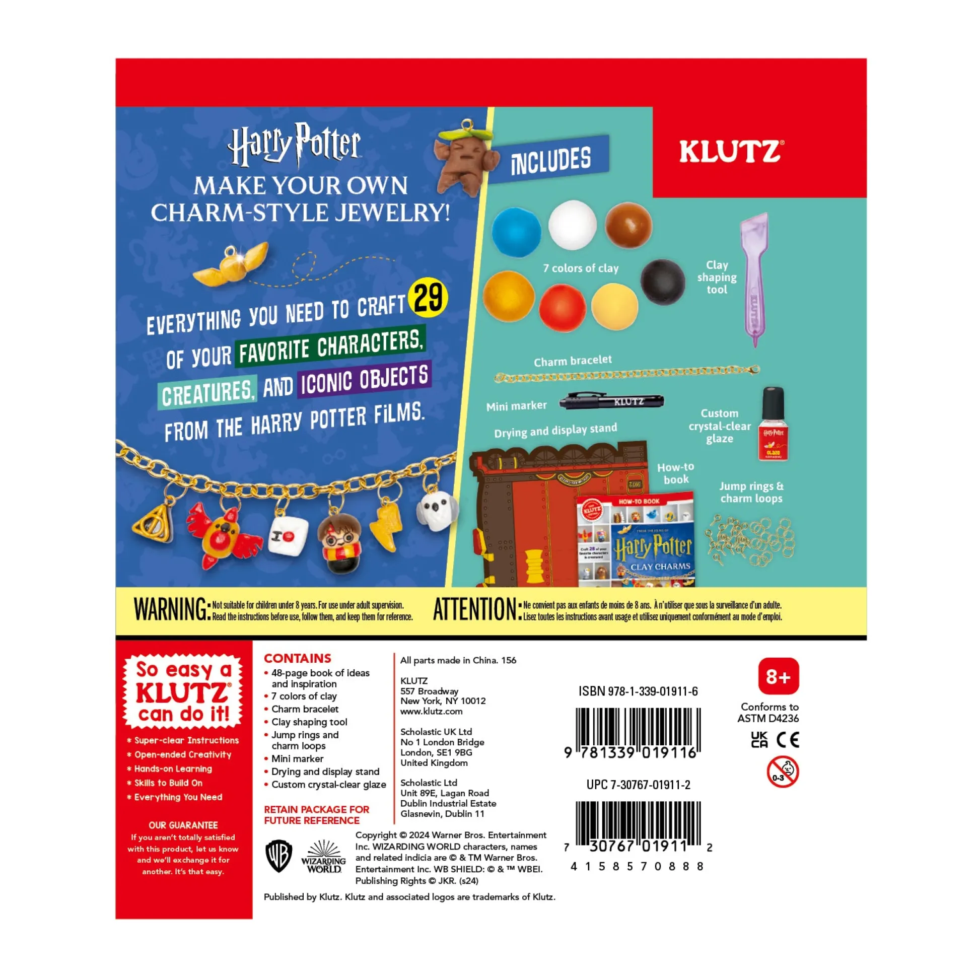 AreYouGame Klutz Harry Potter Polymer Clay Charms Crafting Kit* Clay, Dough & Sand Art