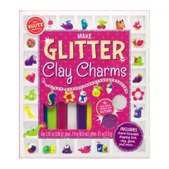 AreYouGame Klutz Make Glitter Clay Charms Craft Kit - Create Sparkling Jewelry* Clay, Dough & Sand Art