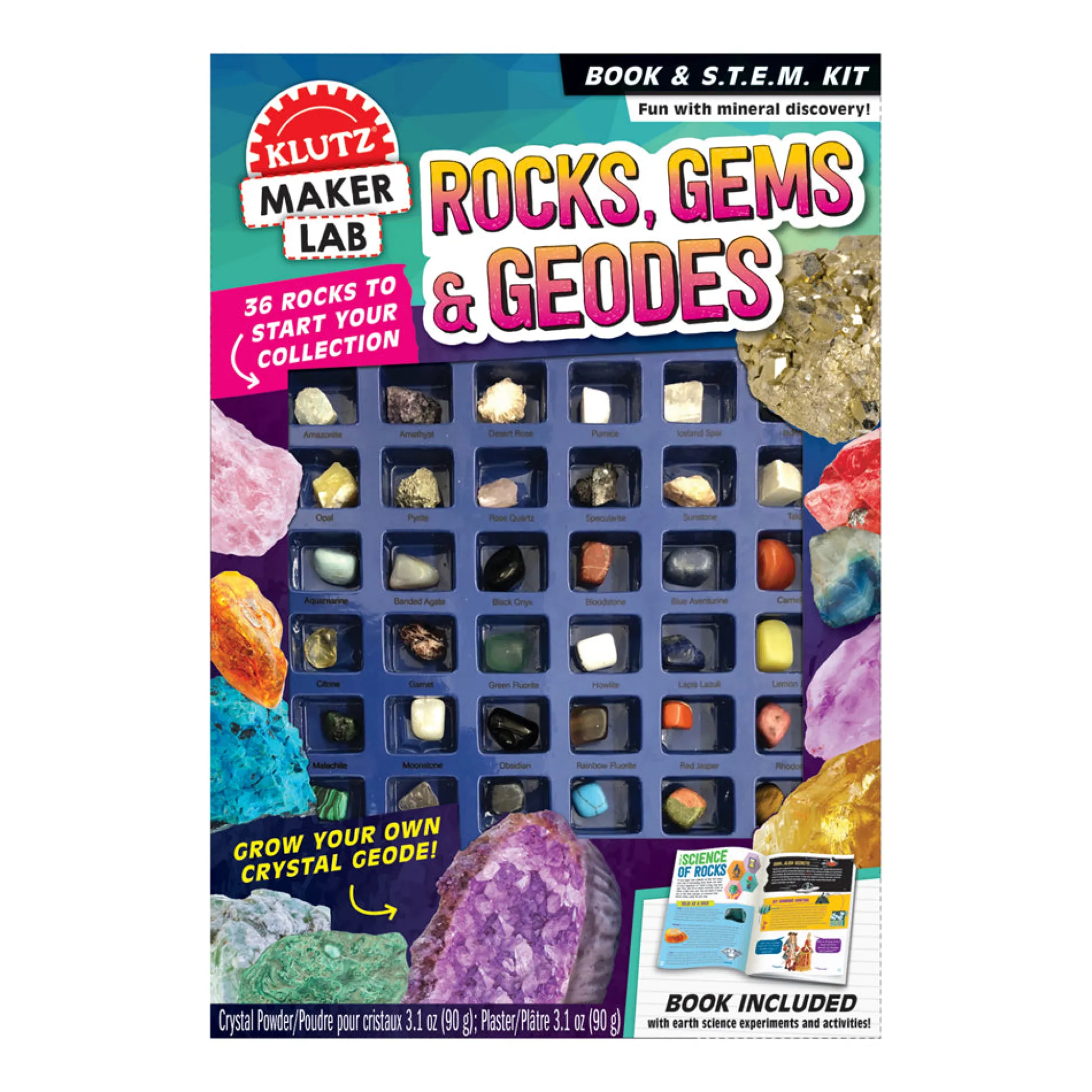 AreYouGame Klutz Maker Lab Rocks, Gems & Geodes Science Kit* Science & Discovery