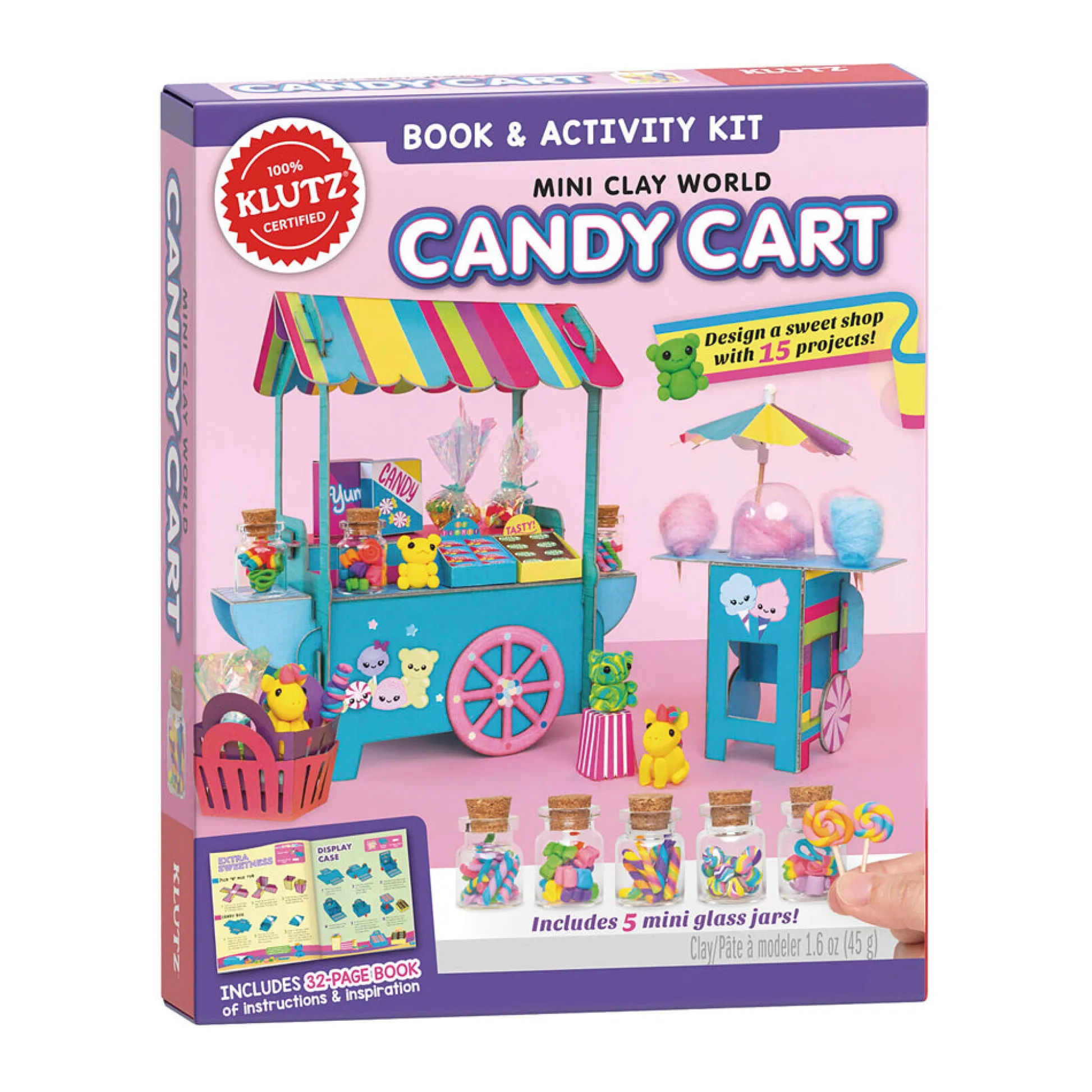 AreYouGame Klutz Mini Clay World Candy Cart Creative Clay Kit* Clay, Dough & Sand Art