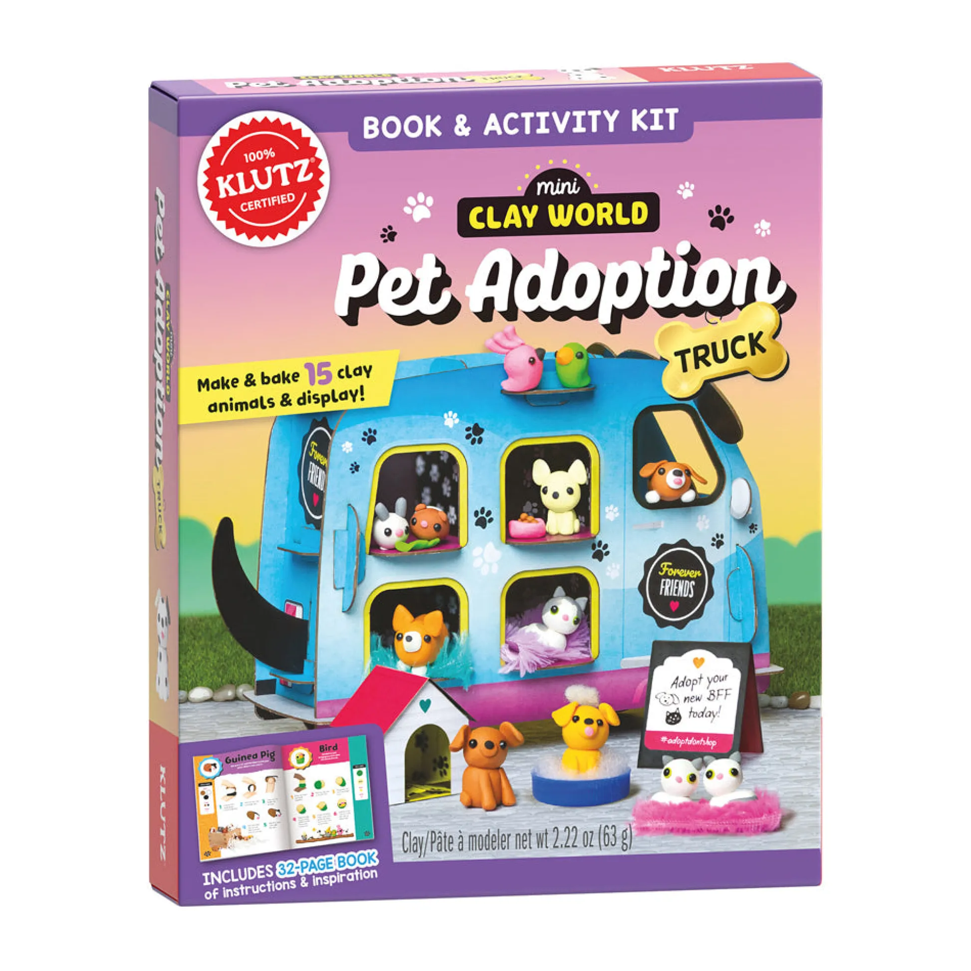 AreYouGame Klutz Mini Clay World Pet Adoption Truck Craft Kit* Clay, Dough & Sand Art