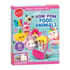 AreYouGame Klutz Mini Pom-Pom Food Animals Craft Kit* Crafts & Activities