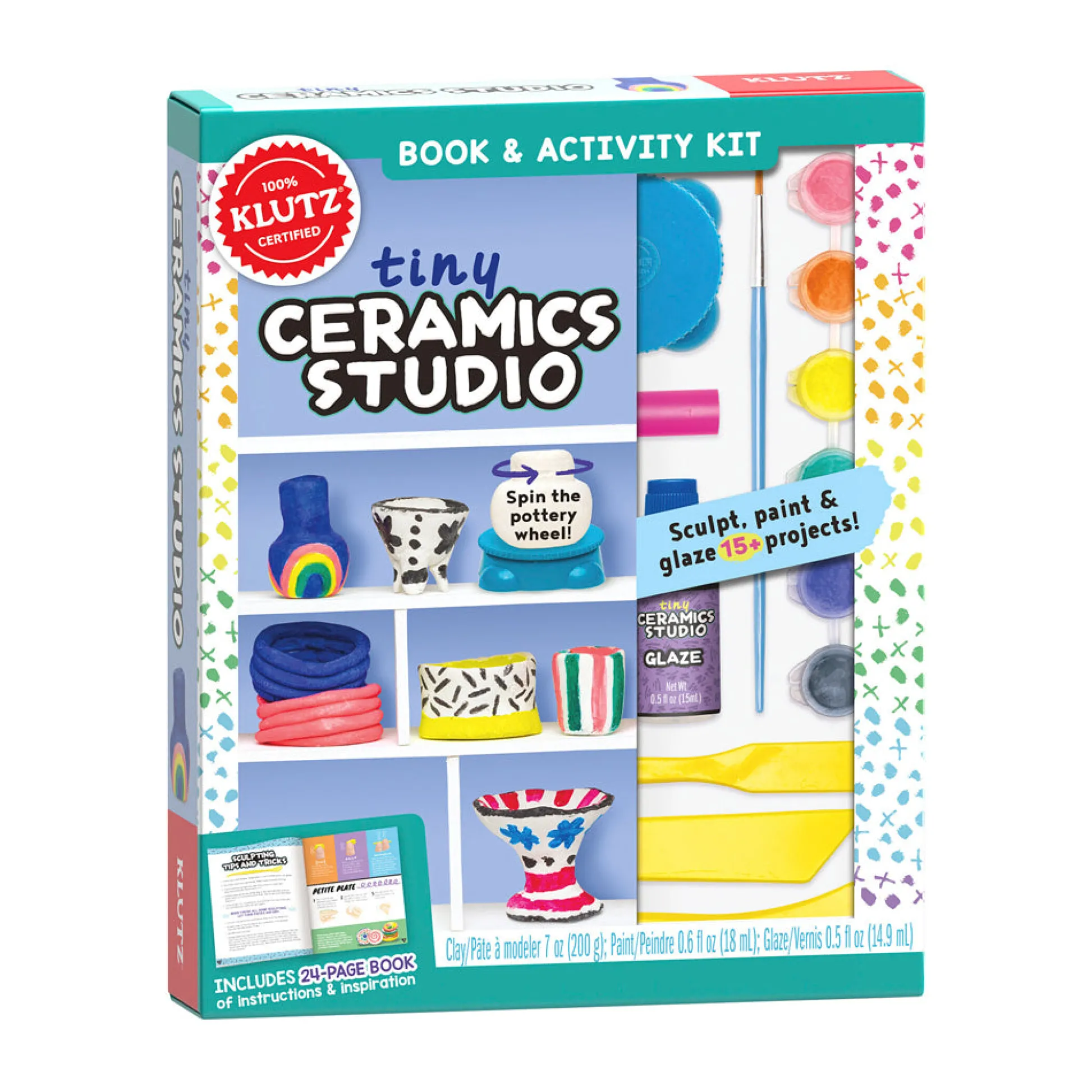 AreYouGame Klutz Tiny Ceramics Studio Craft Kit for Kids* Clay, Dough & Sand Art