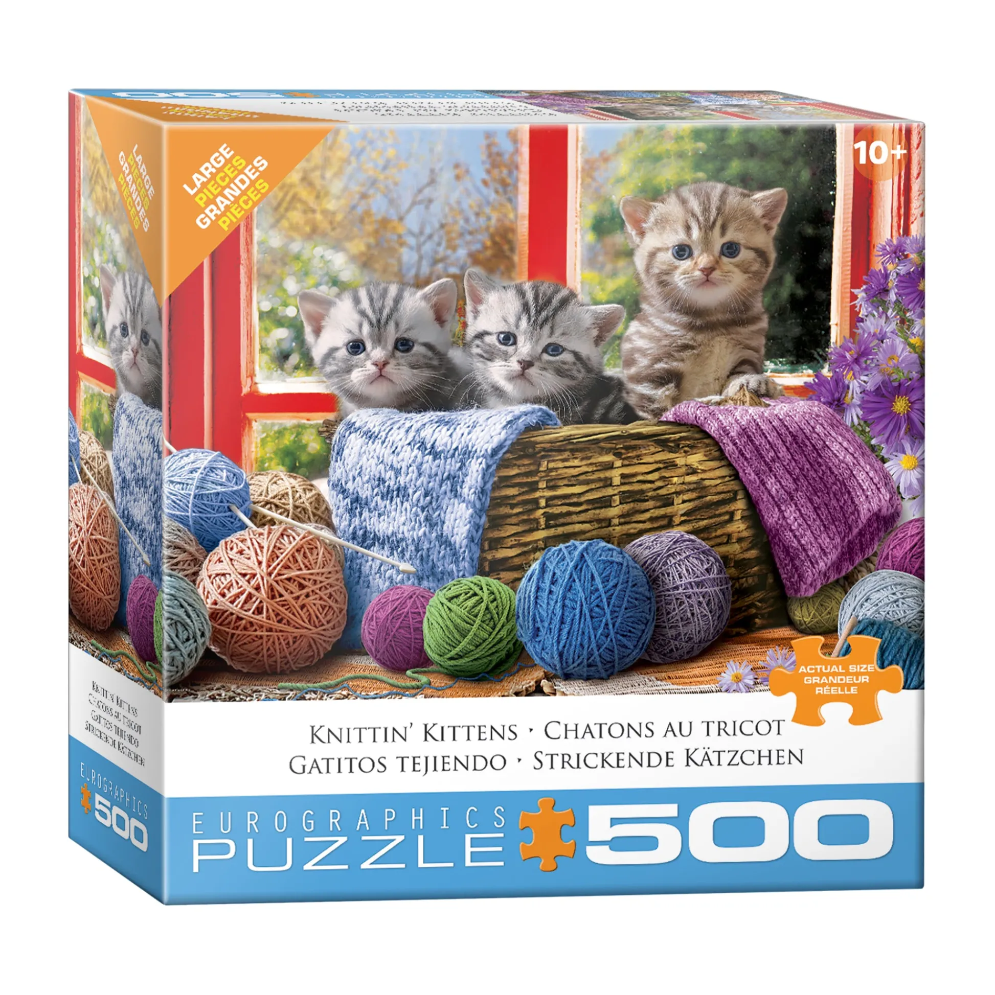 AreYouGame Knittin' Kittens Yarn Adventure Jigsaw Puzzle - 500 pc* Puzzles