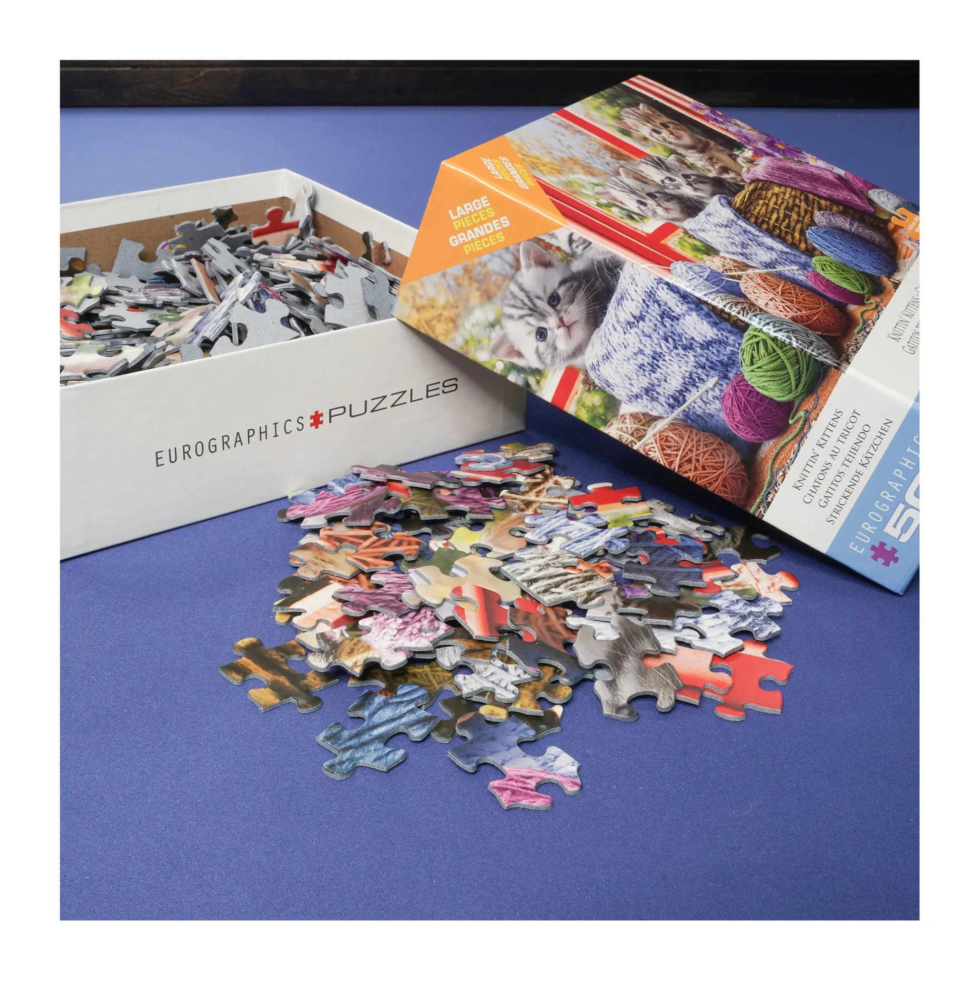 AreYouGame Knittin' Kittens Yarn Adventure Jigsaw Puzzle - 500 pc* Puzzles