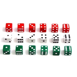 Educators Resource Koplow Games Colorful Classroom Dot Dice Set, 108 Count* Dice, Roll & Write Games