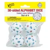 Educators Resource Koplow Games Colorful 30-Sided Alphabet Dice Set, Lowercase, 4 Pack* Preschool Education Toys & Activities