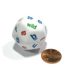Educators Resource Koplow Games Educational 30-Sided Alphabet Dice - Lowercase Letters - Box of 20* Preschool Education Toys & Activities