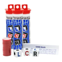 Educators Resource Koplow Games Left, Center, Right Dice Game, Trio Pack* Dice, Roll & Write Games