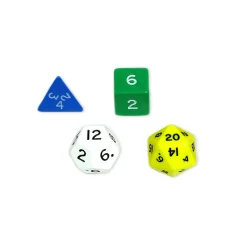 Educators Resource Koplow Games Ultimate Opaque Polyhedra Dice Collection, 100 Count* Dice, Roll & Write Games