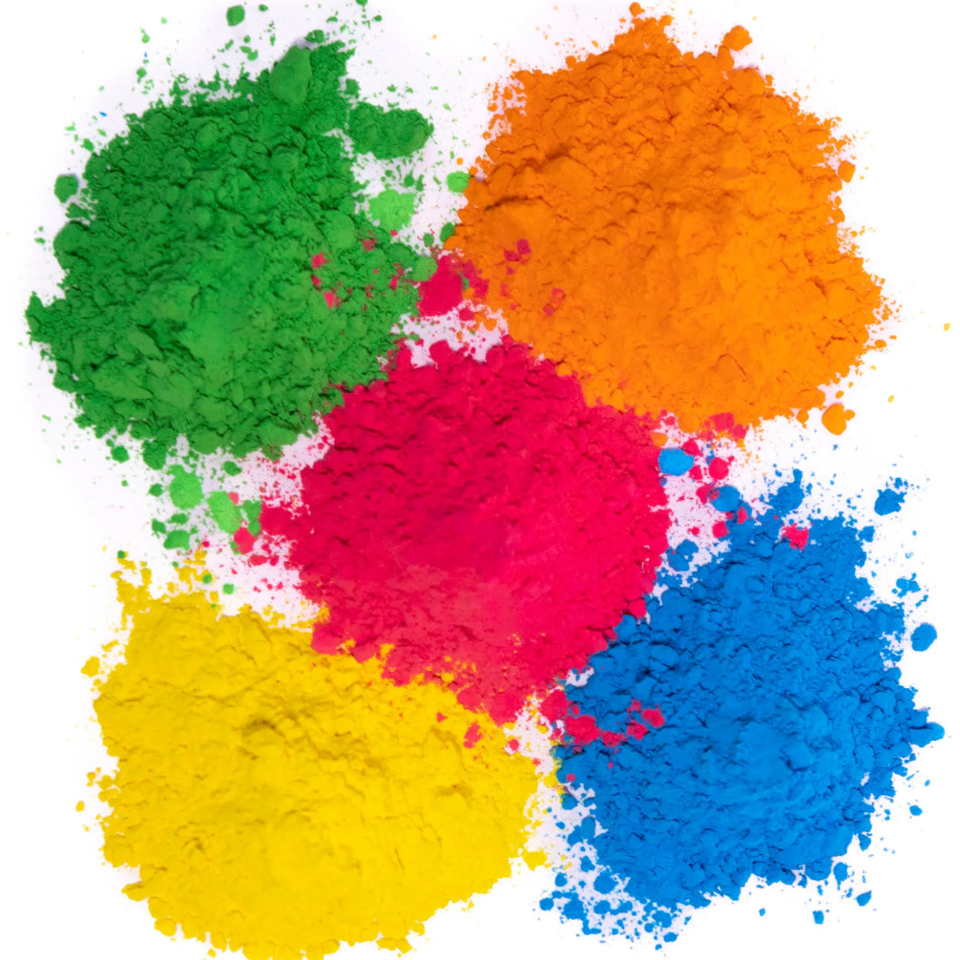 Flat River Group Kulture Khazana Natural Holi Color Powder - 5 Pack, 1lb Each, Washable* Crafts & Activities