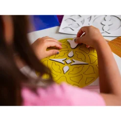 Flat River Group Kulture Khazana Rangoli Mandala Foil Craft Kit - DIY Shiny Designs, Ages 4+* Crafts & Activities