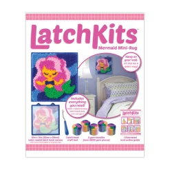 AreYouGame LatchKits Ocean Fantasy Mermaid Mini-Rug Crafting Kit* Crafts & Activities