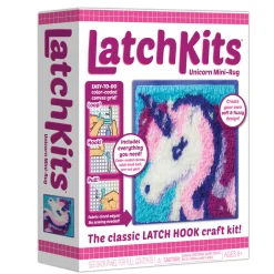 Flat River Group LatchKits Unicorn Mini Rug Classic Latch Hook Craft Kit* Crafts & Activities