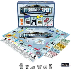 Flat River Group Late for the Sky Pittsburgh-Opoly Monopoly Style Board Game* Board Games|Role-Playing Games