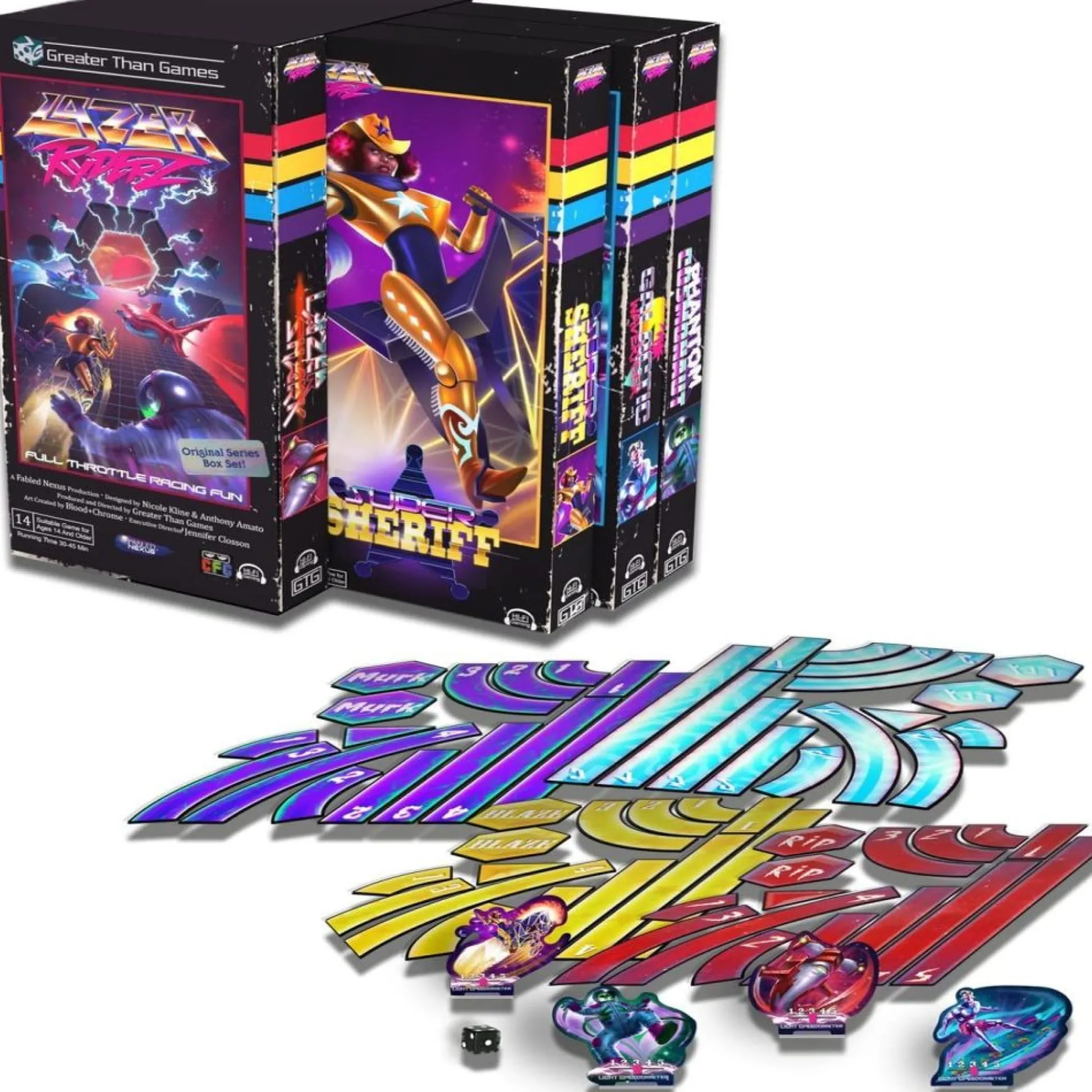 Flat River Group Lazer Ryderz 80's Retro Style Strategy Board Game* Board Games|Role-Playing Games