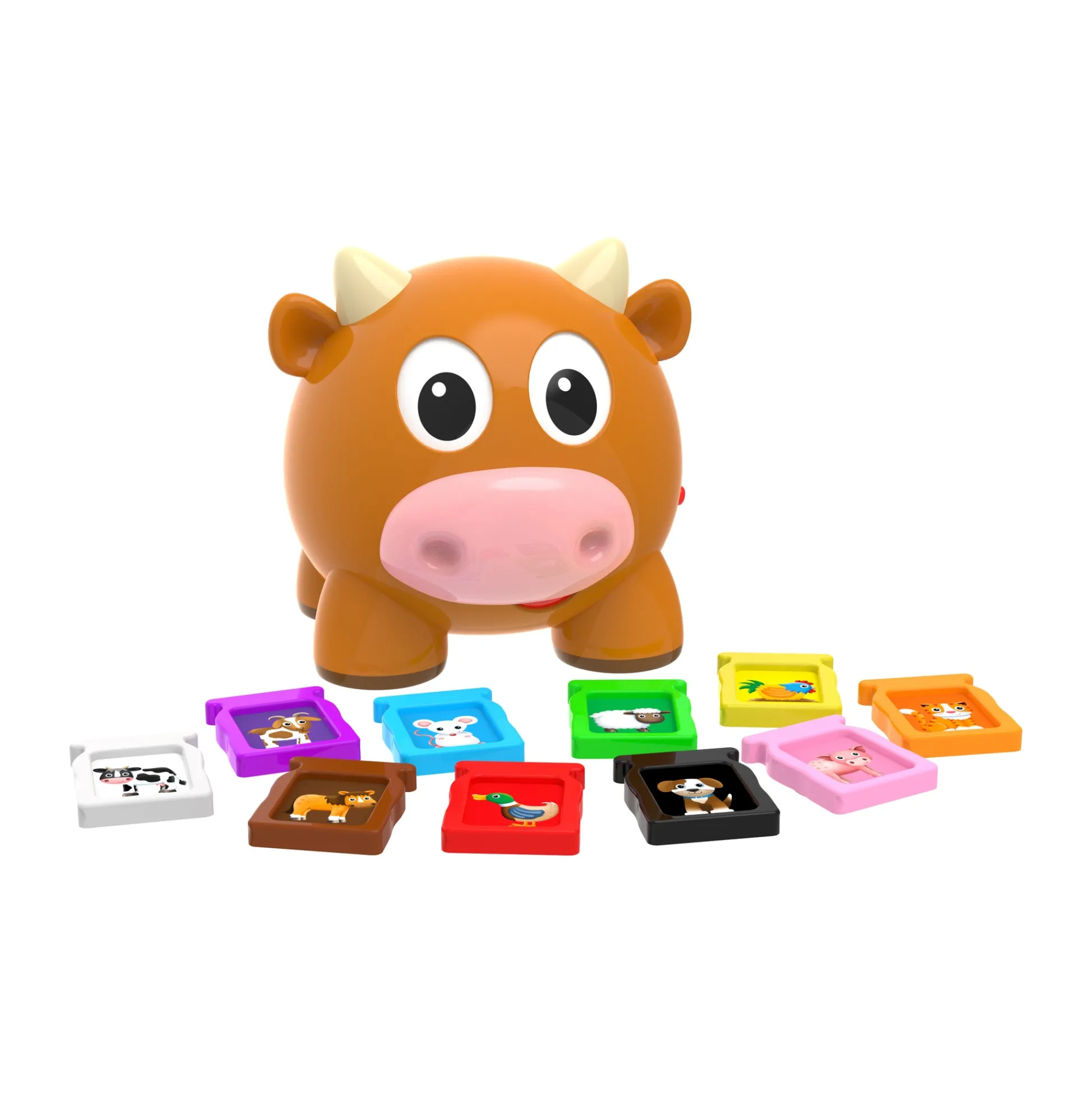 AreYouGame Learn with Me - Interactive Animal Farm Cow Learning Toy* Preschool Education Toys & Activities
