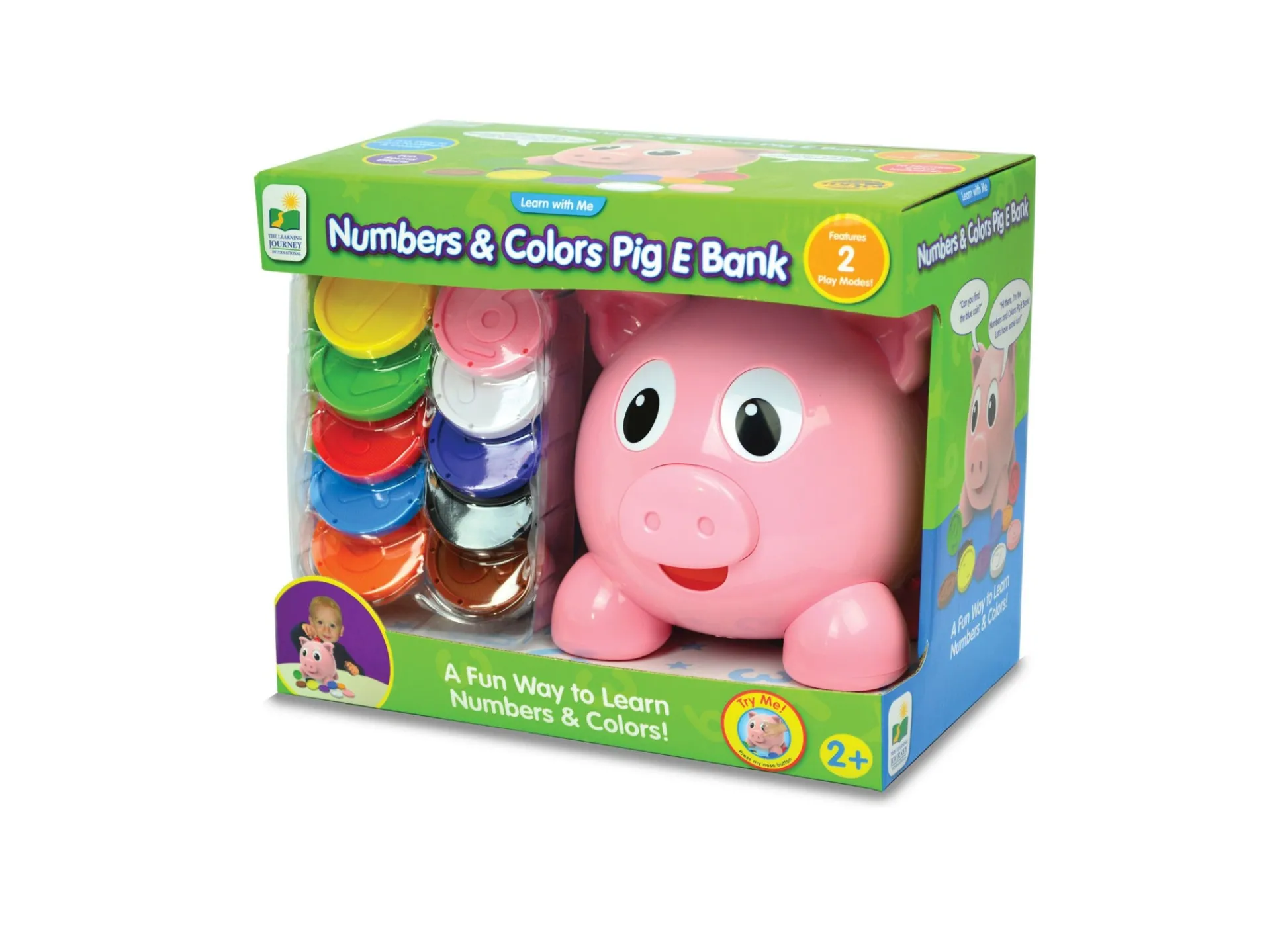 AreYouGame Learn with Me Interactive Numbers & Colors Pig E Bank Learning Toy* Preschool Education Toys & Activities