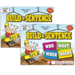 Educators Resource Learning Advantage Build-A-Sentence Game - Double Pack Delight* Role-Playing Games|Board Games