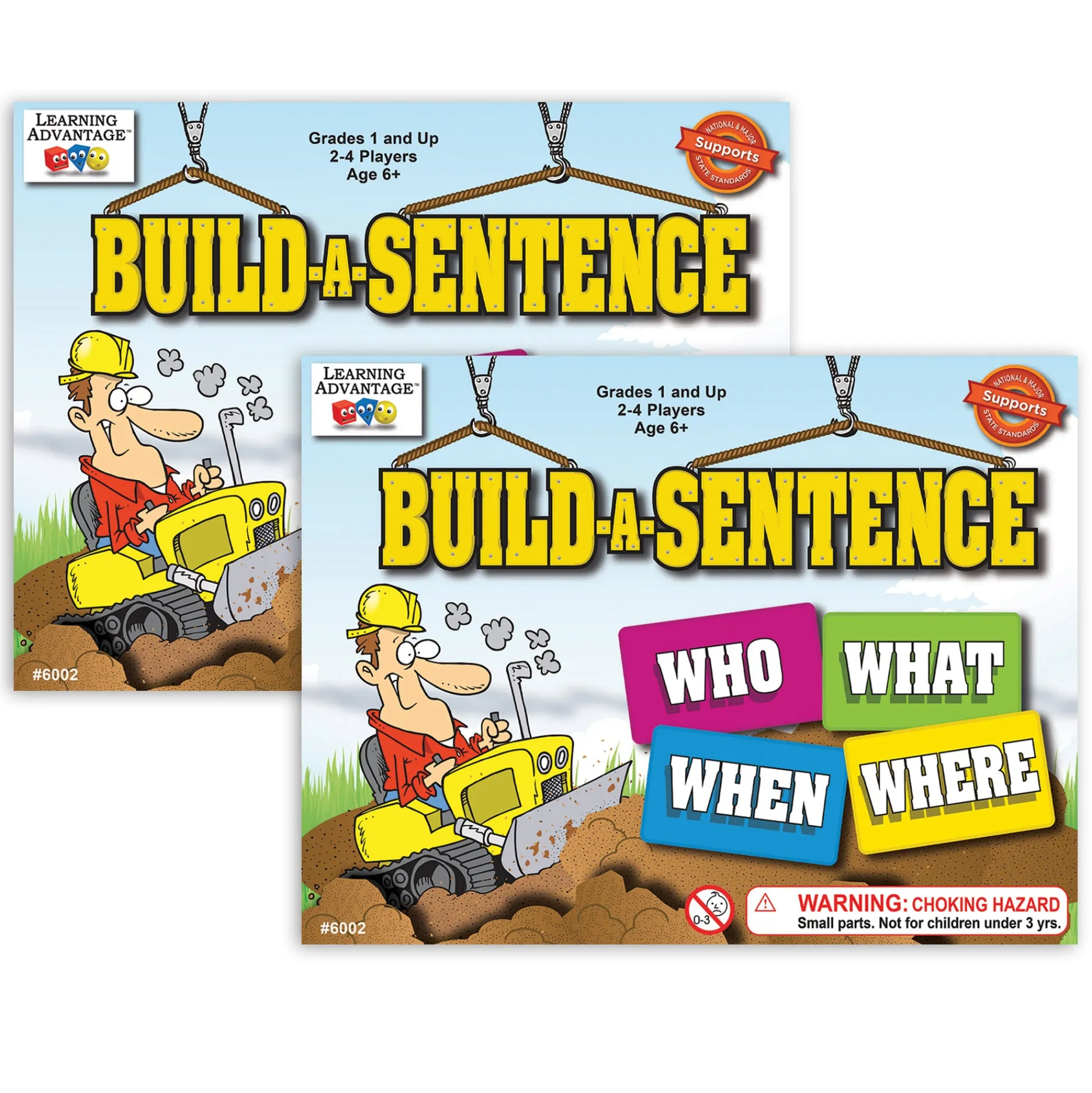 Educators Resource Learning Advantage Build-A-Sentence Game - Double Pack Delight* Role-Playing Games|Board Games