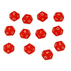 Educators Resource Learning Advantage Colorful 12-Sided Polyhedral Dice Set of 36* Dice, Roll & Write Games