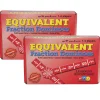 Educators Resource Learning Advantage Equivalent Fraction Dominoes - Math Learning Game - Pack of 2* Dominoes & Tiles Games