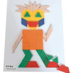 Educators Resource Learning Advantage Fun Geometry Pattern Block Activity Cards - Set of 60* Math Toys|Math, Counting & Time