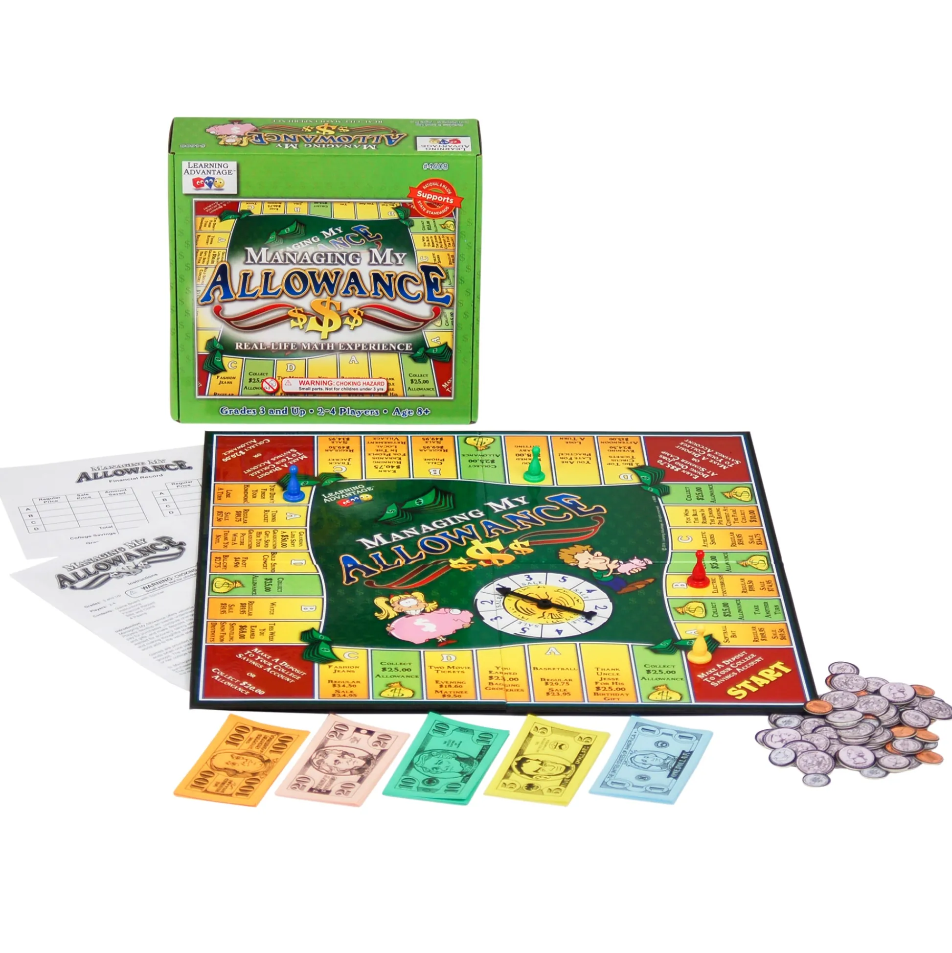 Educators Resource Learning Advantage® Managing My Allowance Game* Role-Playing Games|Board Games