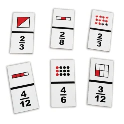 Educators Resource Learning Advantage Original Fraction Dominoes - Educational Math Game* Dominoes & Tiles Games