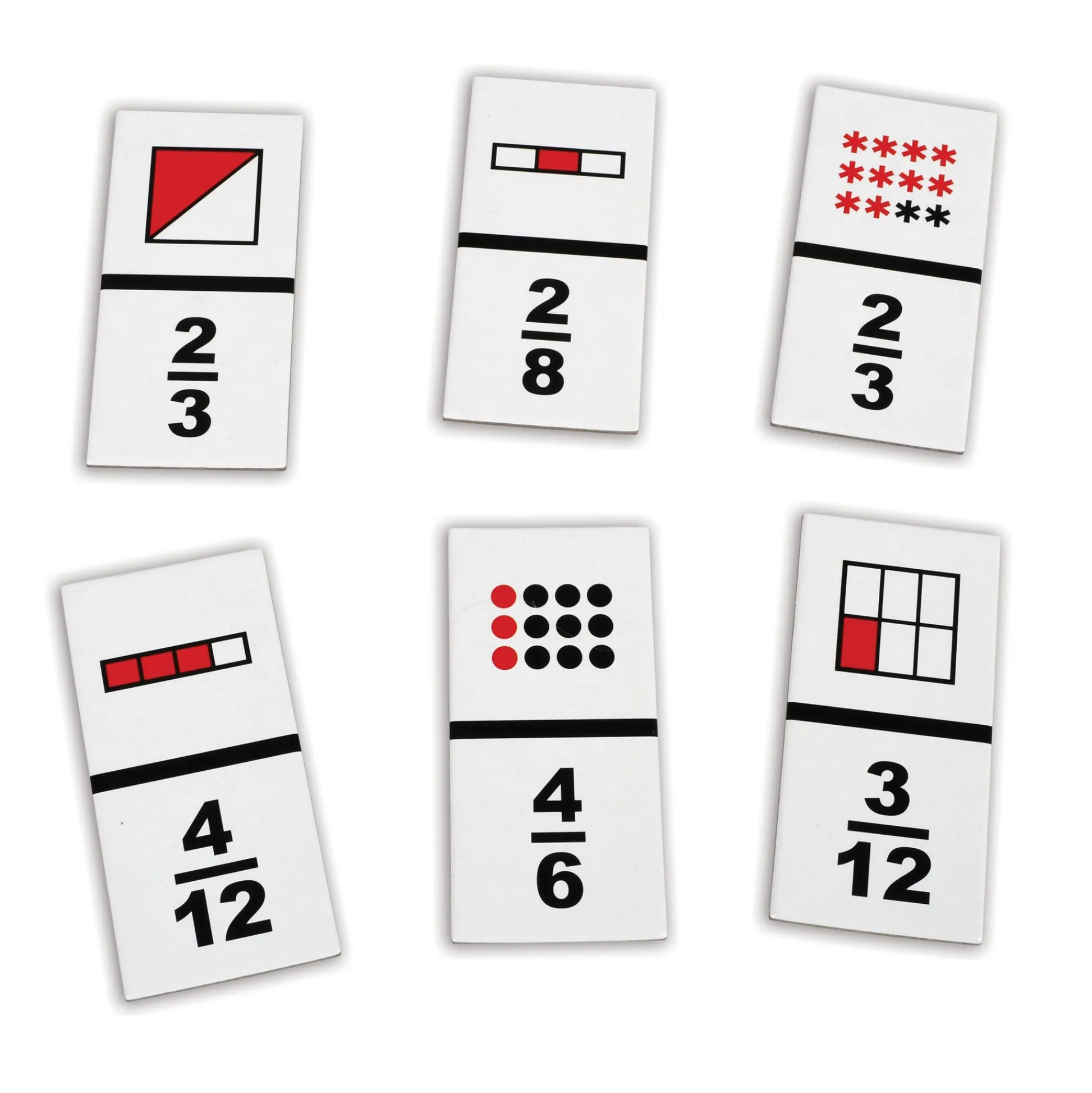 Educators Resource Learning Advantage Original Fraction Dominoes - Educational Math Game* Dominoes & Tiles Games