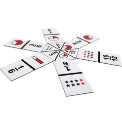 Educators Resource Learning Advantage Original Fraction Dominoes - Educational Math Game* Dominoes & Tiles Games