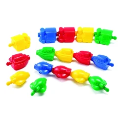 Educators Resource Learning Advantage Transportation Linking Blocks - Colorful Interlocking Toy Set - 36 Pieces* Preschool Education Toys & Activities|Preschool Building Sets & Blocks