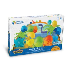 AreYouGame Learning Essentials Counting Dino-Sorters Math Set - Educational Dinosaur Themed Activity* Preschool Education Toys & Activities