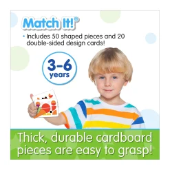 AreYouGame Learning Journey Match It! Tangram Puzzle Set - 50 Pieces* Puzzles|Preschool Education Toys & Activities